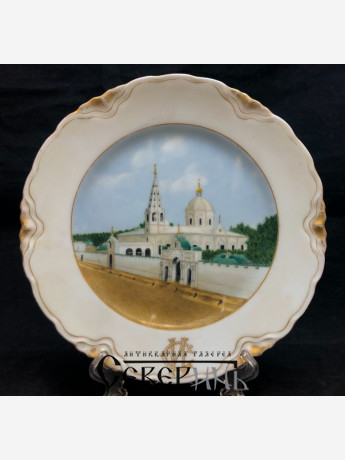 Тарелка с изображением Крестовоздвиженского собора до 1917.г.