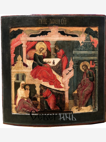 Икона Рождество Пресвятой Богородицы. Кострома 17 век
